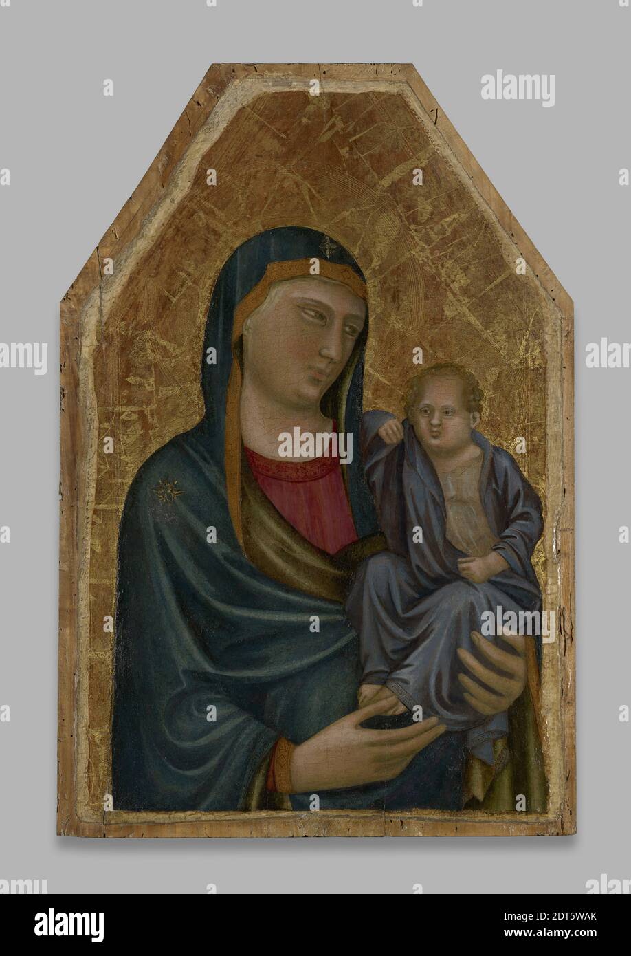 Artist: Master of the Horne Triptych, Italian, Florence, active early 14th century, Virgin and Child, ca. 1325, Egg tempera on panel, 79.1 × 52.5 cm (31 1/8 × 20 11/16 in.), Made in Florence, Italy, Italian, Florence, 14th century, Paintings Stock Photo