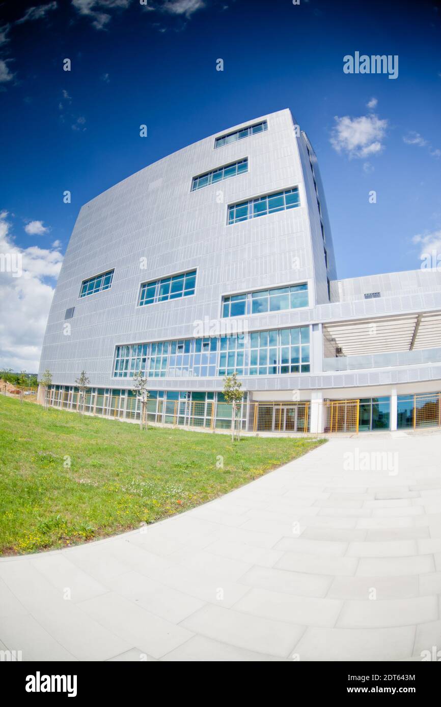 Modern office building with blue sky Stock Photo - Alamy