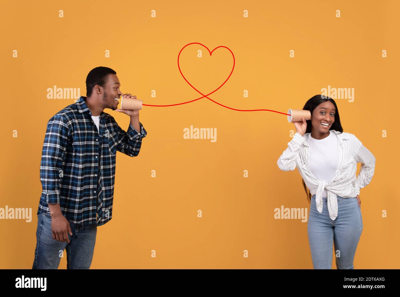 Communication, call, relationship of couple in love Stock Photo Alamy