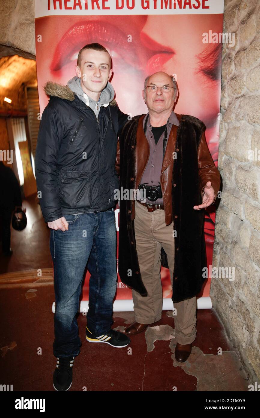 Jean-Francois Stevenin and his son Pierre Stevenin attending the premiere  of 'Jupe Obligatoire' held at '