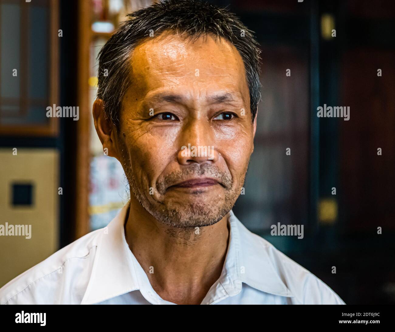 Tasting-Ceremony of Green Tea in Shizuoka, Japan Stock Photo