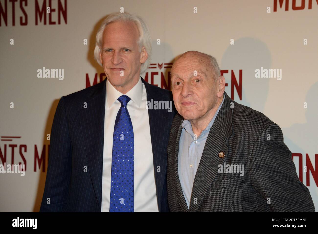 Robert Edsel and Harry Ettlinger attending the premiere of the film