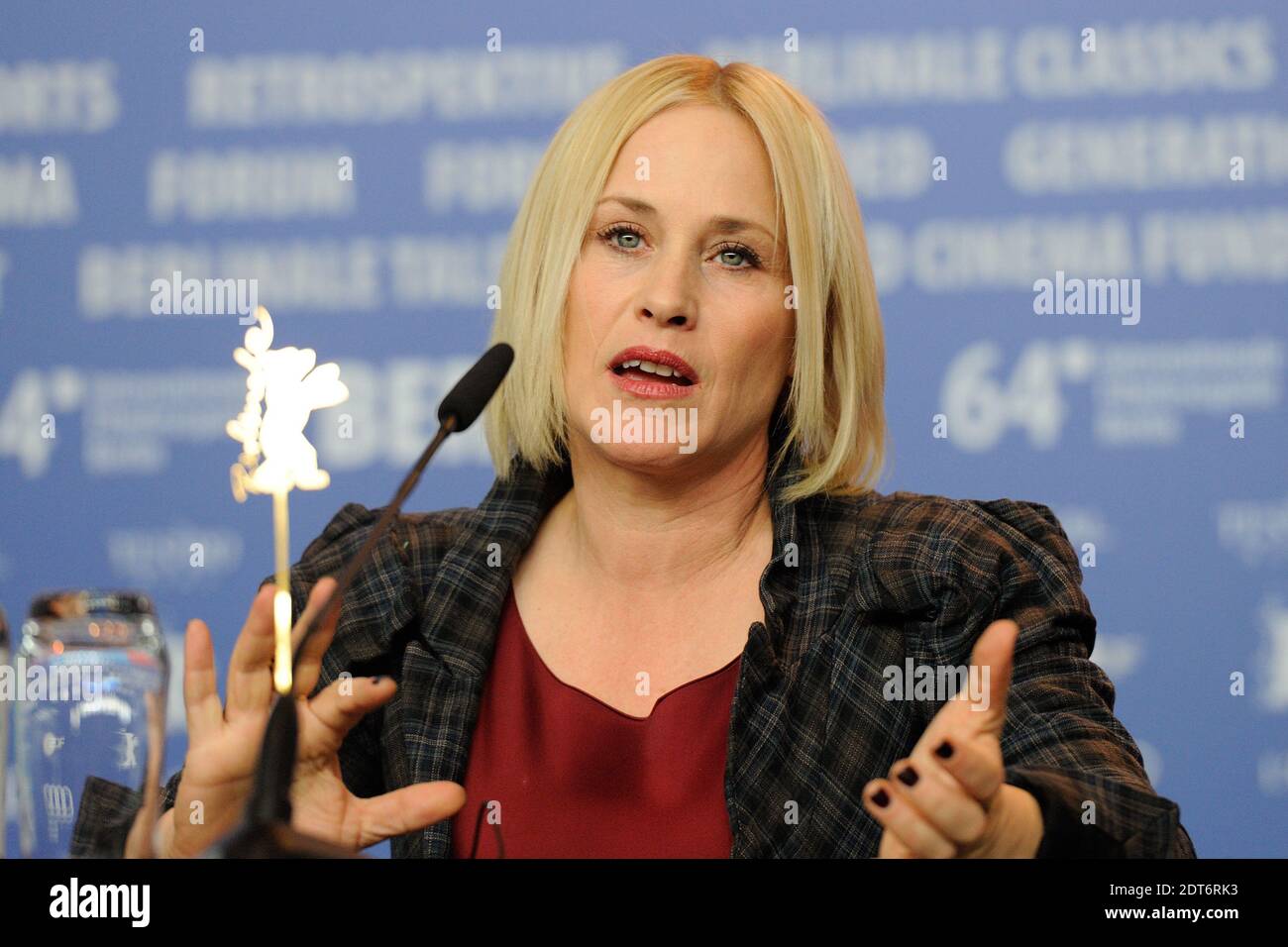 US actress Patricia Arquette attending the press conference for the