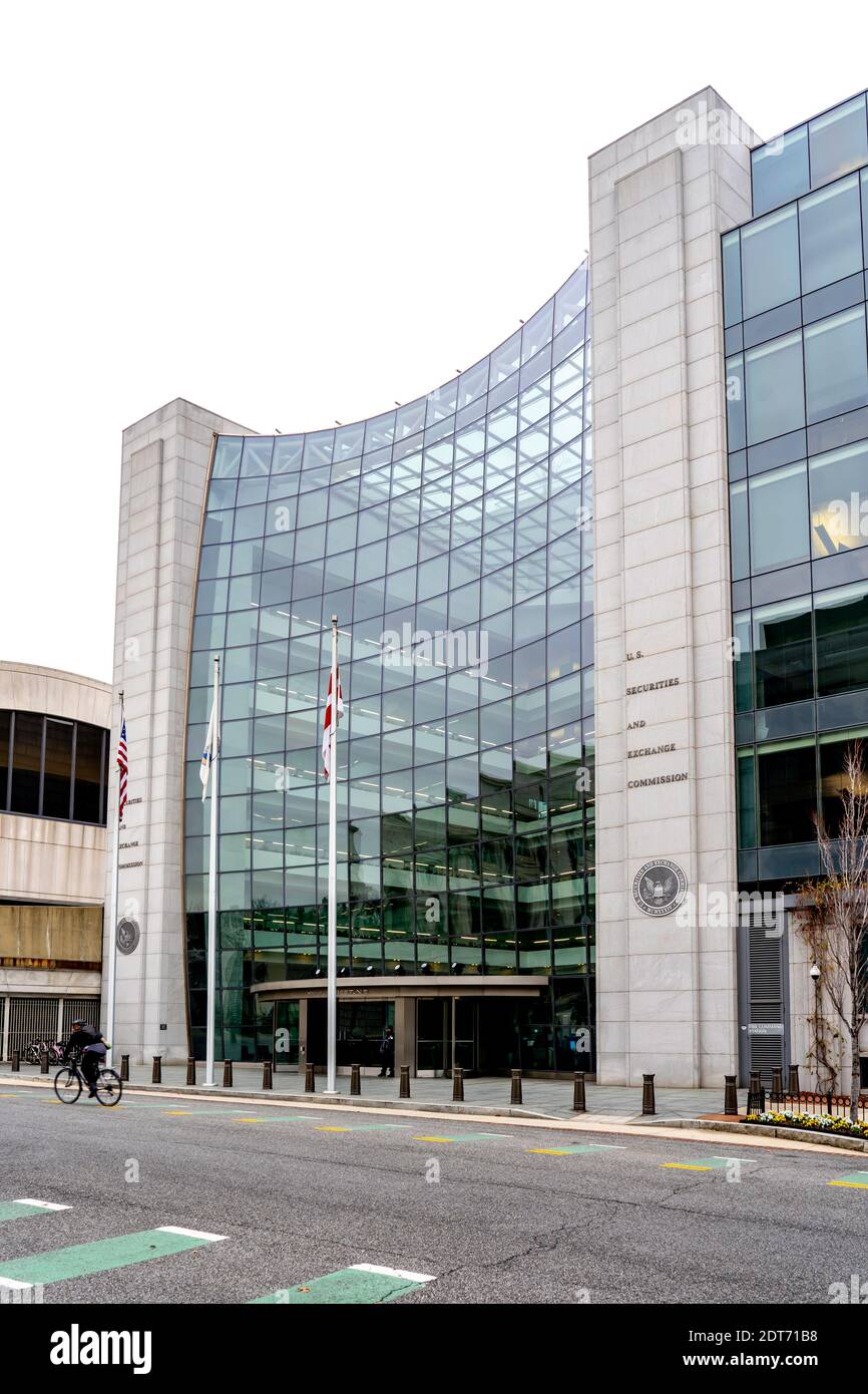 The U.S. Securities and Exchange Commission (SEC) Headquarters building in Washington DC Stock Photo