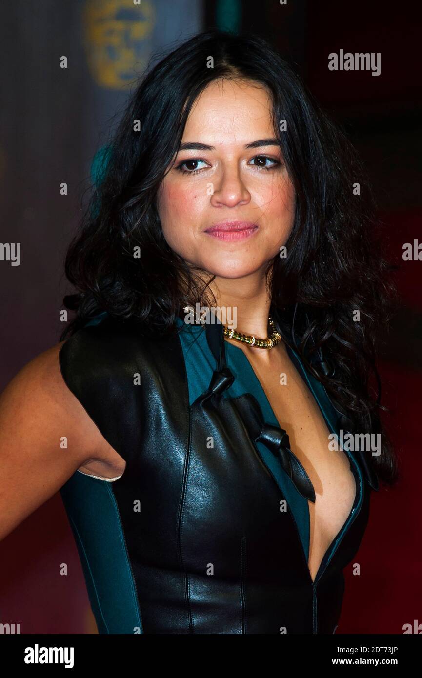 Michelle Rodriguez arriving for the 2014 EE British Academy Film Awards ...