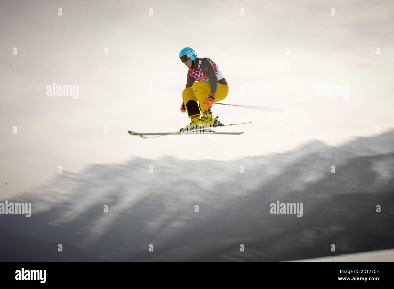 Germany's Thomas Fischer competes son Freestyle Skiing Ski Cross during the Sochi 2014 Winter Olympics on February 20, 2014 in Rosa Khutor Alpine Center in Krasnaya Polyana, Sochi, Russia. Photo Nicolas Gouhier/ABACAPRESS.COM Stock Photo