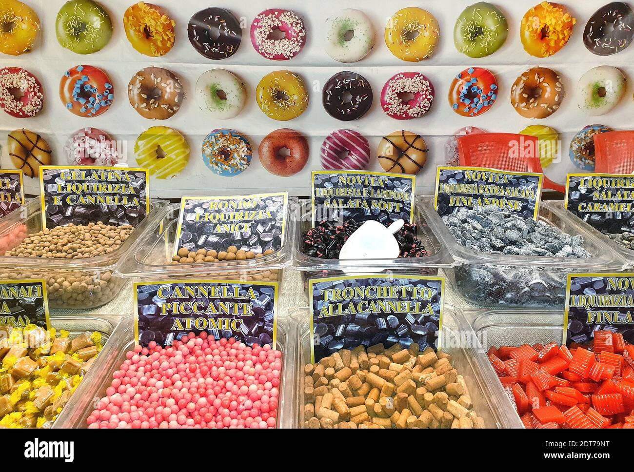 Various Candies For Sale At Market Stall Stock Photo Alamy