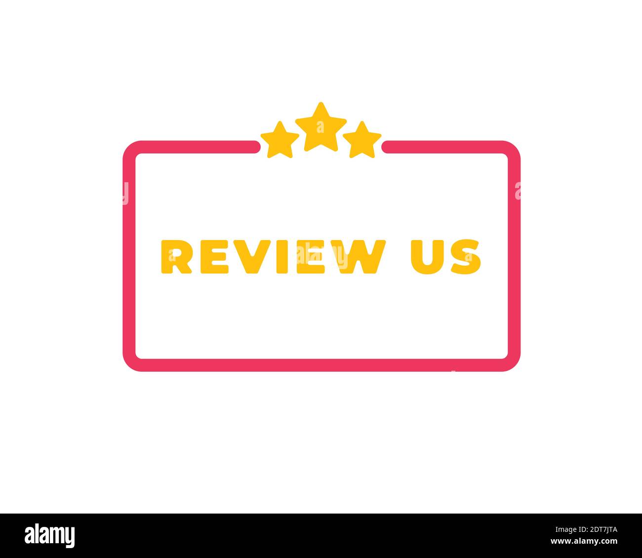 User rating concept. Review and rate us stars. Business concept for social media. vector illustration. Stock Vector