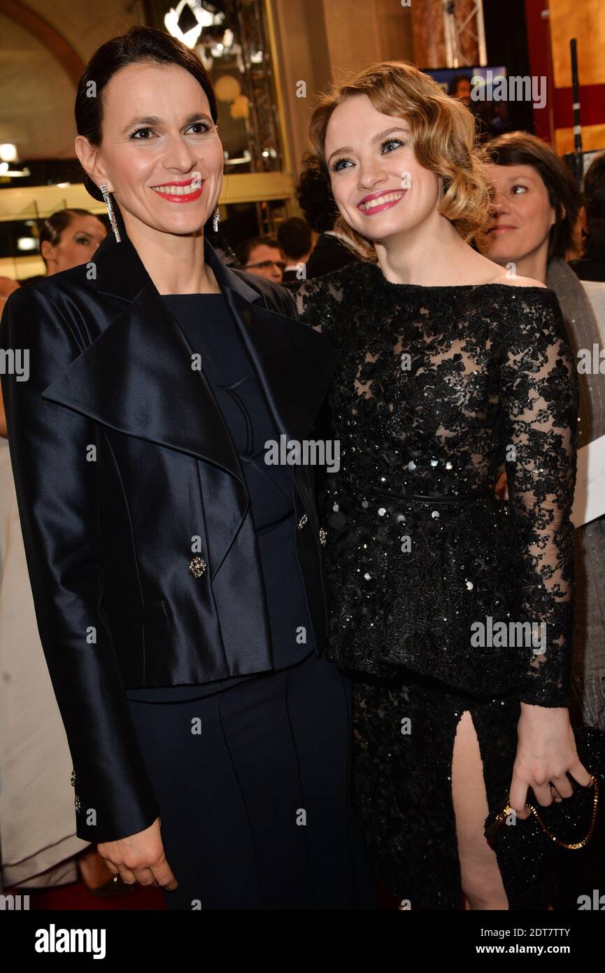 Aurelie Filippetti and Sara Forestier arriving at the 39th Annual Cesar ...