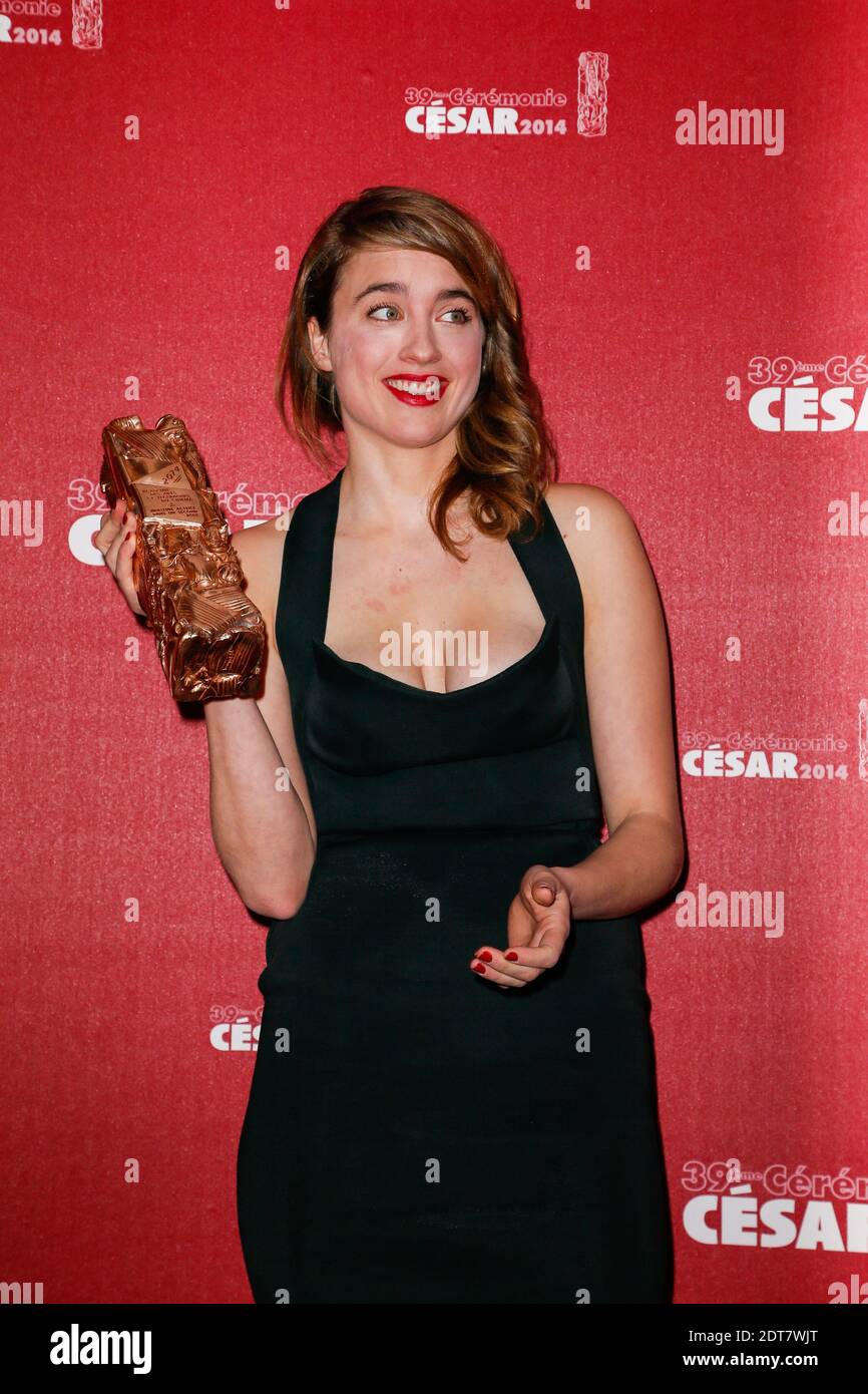 Adele Haenel posing at the photocall during the 39th Annual Cesar Film ...