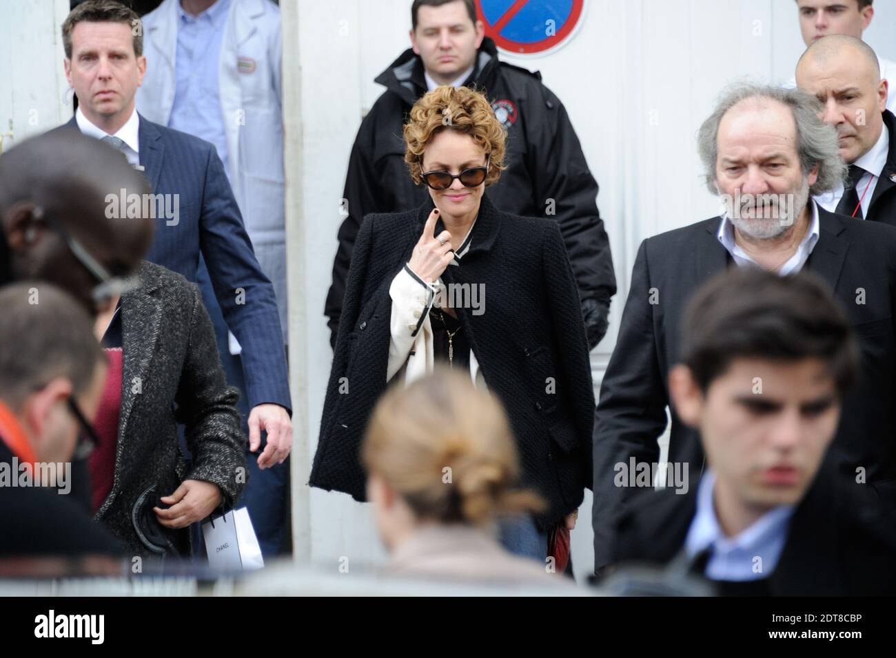 Vanessa Paradis arriving for Chanel's Fall-Winter 2014/2015 Ready-To