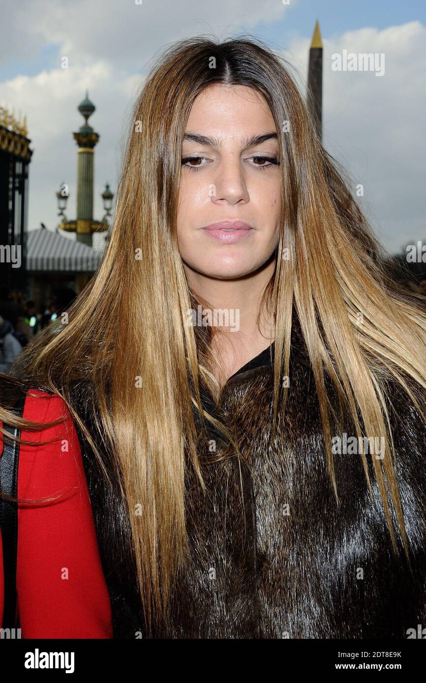 Bianca Brandolini arriving for Valentino's Fall Winter 2014/2015 Ready