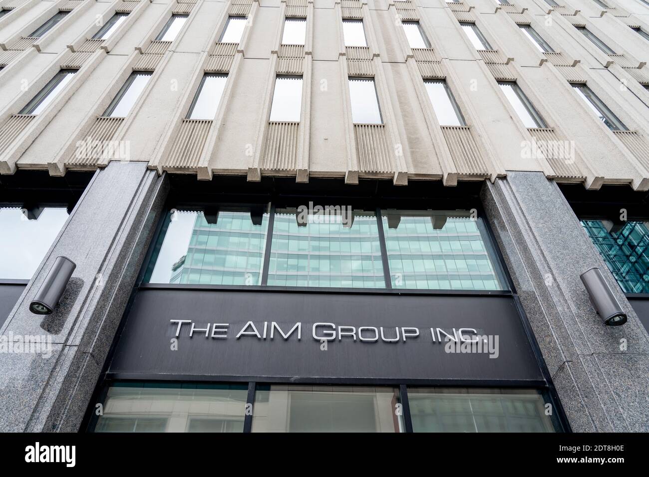 AIM Group sign on the office building in Ottawa, Canada Stock Photo