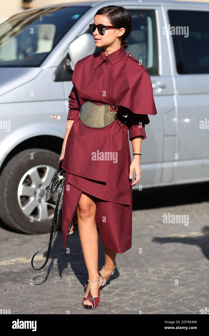 Mira Duma arriving for the Louis Vuitton Fall/Winter 2014-2015  Ready-to-Wear show held at Cour Carree du Louvre, Paris, France on March  5th, 2014. Photo by Marie-Paola Bertrand-Hillion/ABACAPRESS.COM Stock Photo  - Alamy