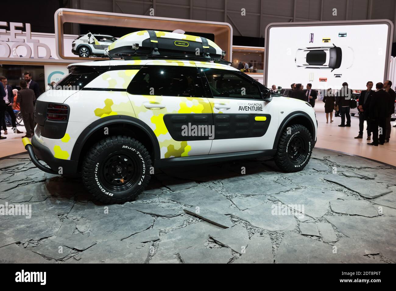 Citroen C4 Cactus Aventure during the 83rd International Geneva Motor Show,  in Geneva, Switzerland on March 4, 2014. Photo by Loona/ABACAPRESS.COM  during the 83rd International Geneva Motor Show, in Geneva, Switzerland on