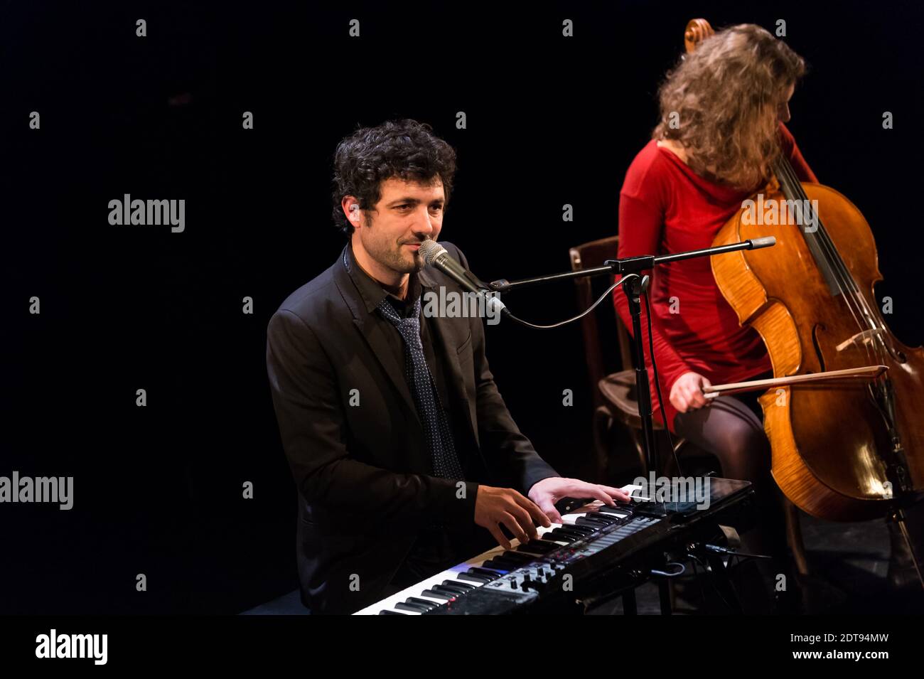 Albin de la Simone perfoms in concert in Geneva, Switzerland on March ...