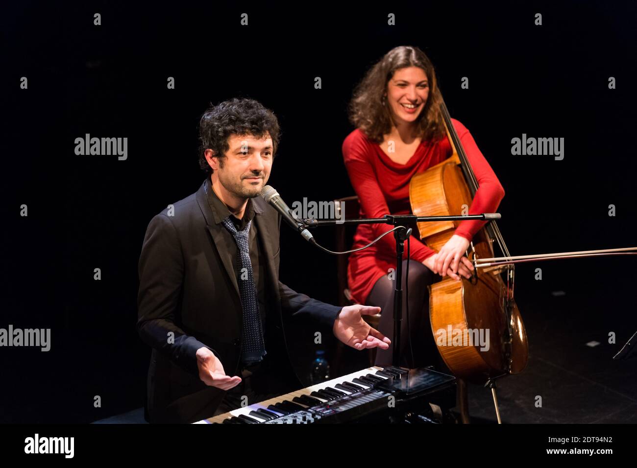 Albin de la Simone perfoms in concert in Geneva, Switzerland on March ...
