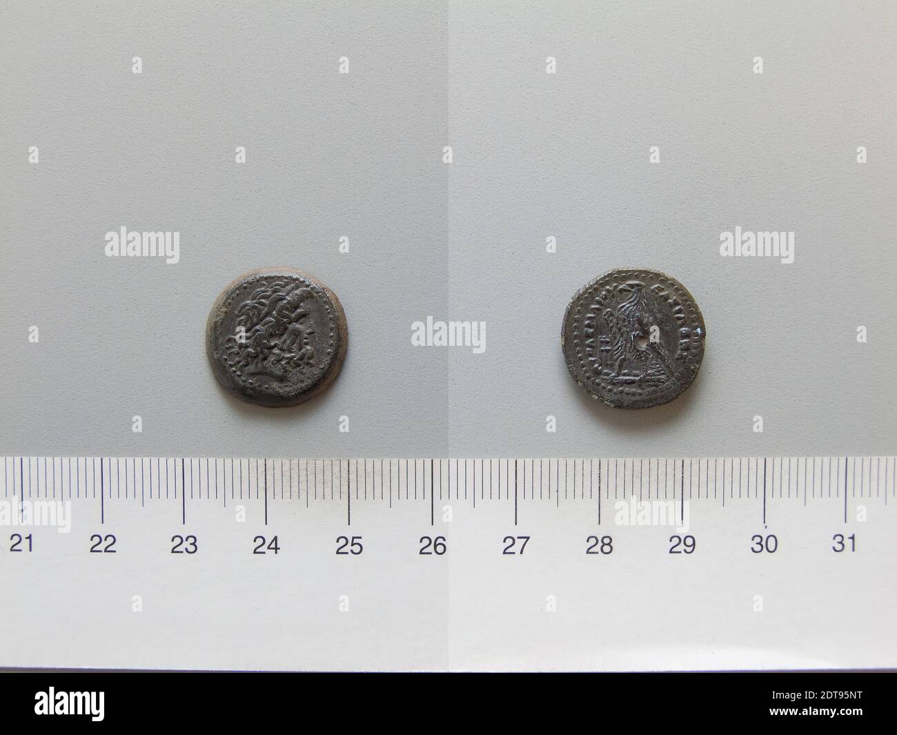 Ruler: Ptolemy VI, King of Egypt, 180–145 B.C.Mint: Egypt, Coin of Ptolemy VI, King of Egypt from Egypt, 180–145 B.C., Copper, 3.93 g, 12:00, 17.5 mm, Made in Egypt, Greek, 2nd century B.C., Numismatics Stock Photo