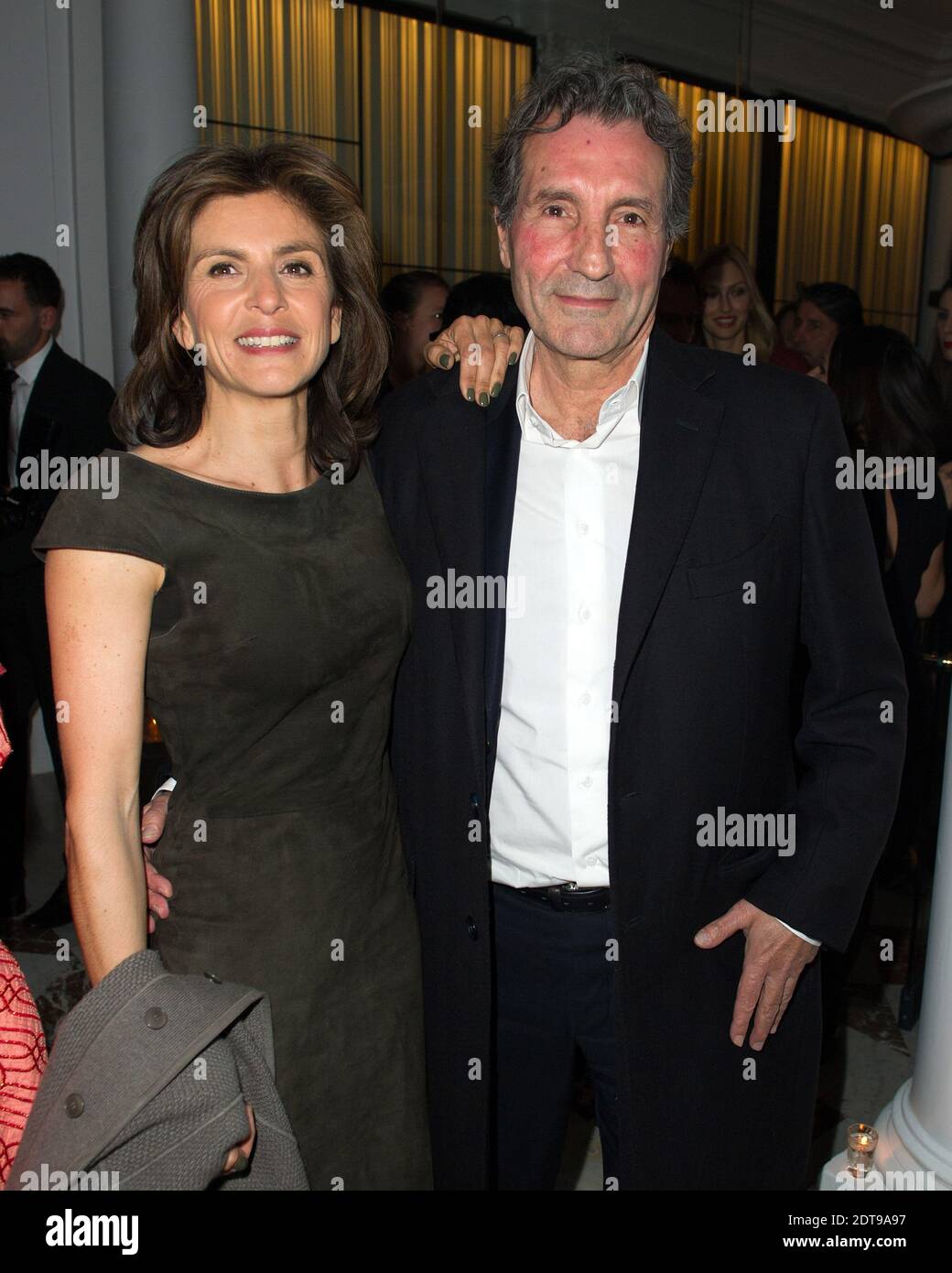 Jean-Jacques Bourdin and his wife Anne Nivat attending the Neo Burlesque  party held at Hotel Vernet in Paris, France on March 20, 2014. Photo by  Laurent Zabulon/ABACAPRESS.COM Stock Photo - Alamy
