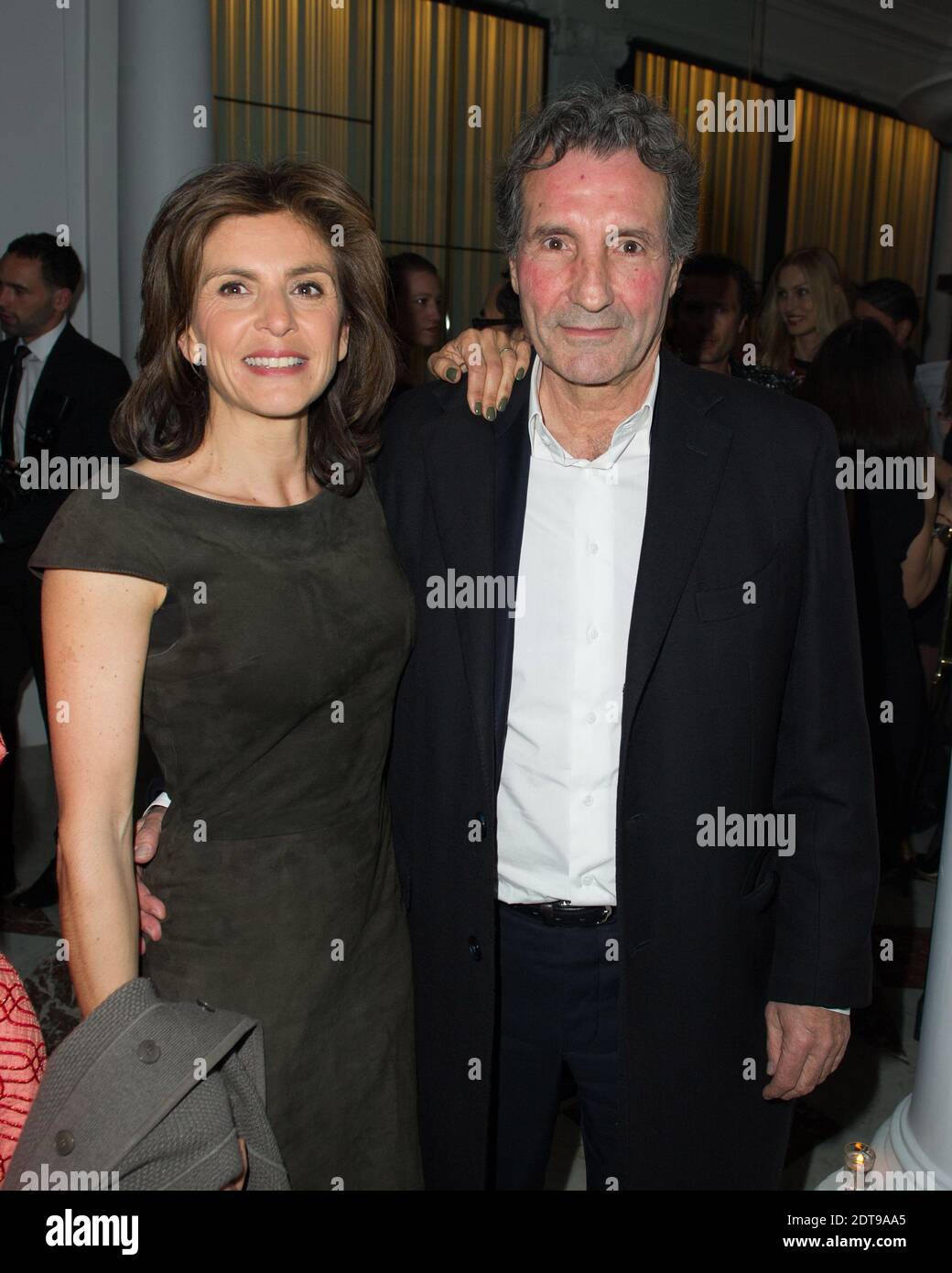 Jean-Jacques Bourdin and his wife Anne Nivat attending the Neo Burlesque  party held at Hotel Vernet in Paris, France on March 20, 2014. Photo by  Laurent Zabulon/ABACAPRESS.COM Stock Photo - Alamy