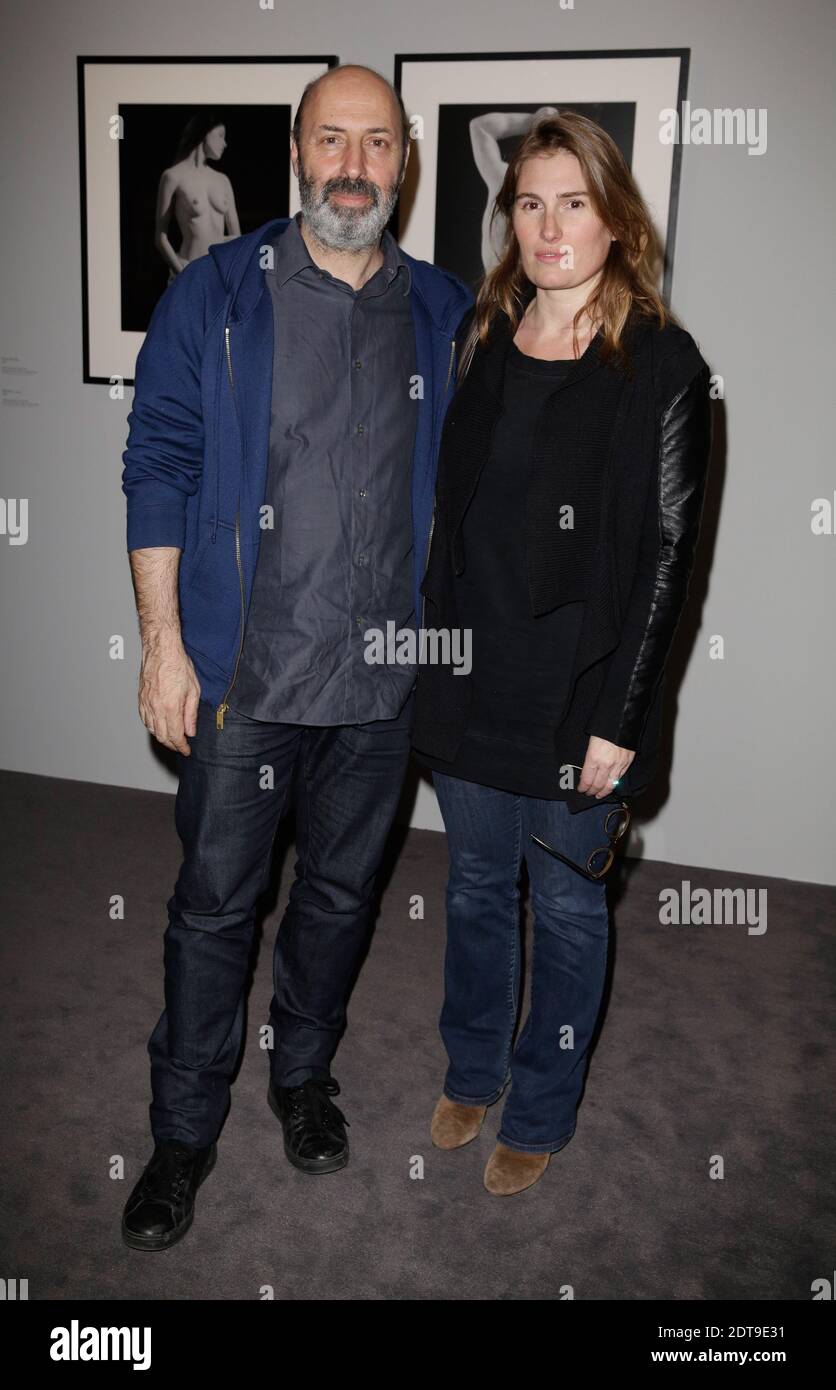 Cedric Klapisch and his wife Lola Doillon attending the private opening ceremony of American photographer Robert Mapplethorpe's exhibition, organized by Aurel BGC at the Grand Palais, in Paris, France on March 24, 2014. Photo by Jerome Domine/ABACAPRESS.COM Stock Photo