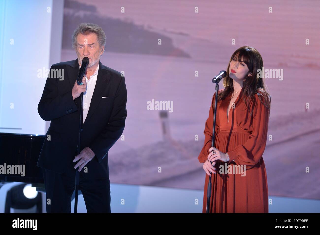 Eddy Mitchell And Nolwenn Leroy At The Taping Of Vivement Dimanche On eddy-mitchell-and-nolwenn-leroy-at-the-taping-of-vivement-dimanche-on