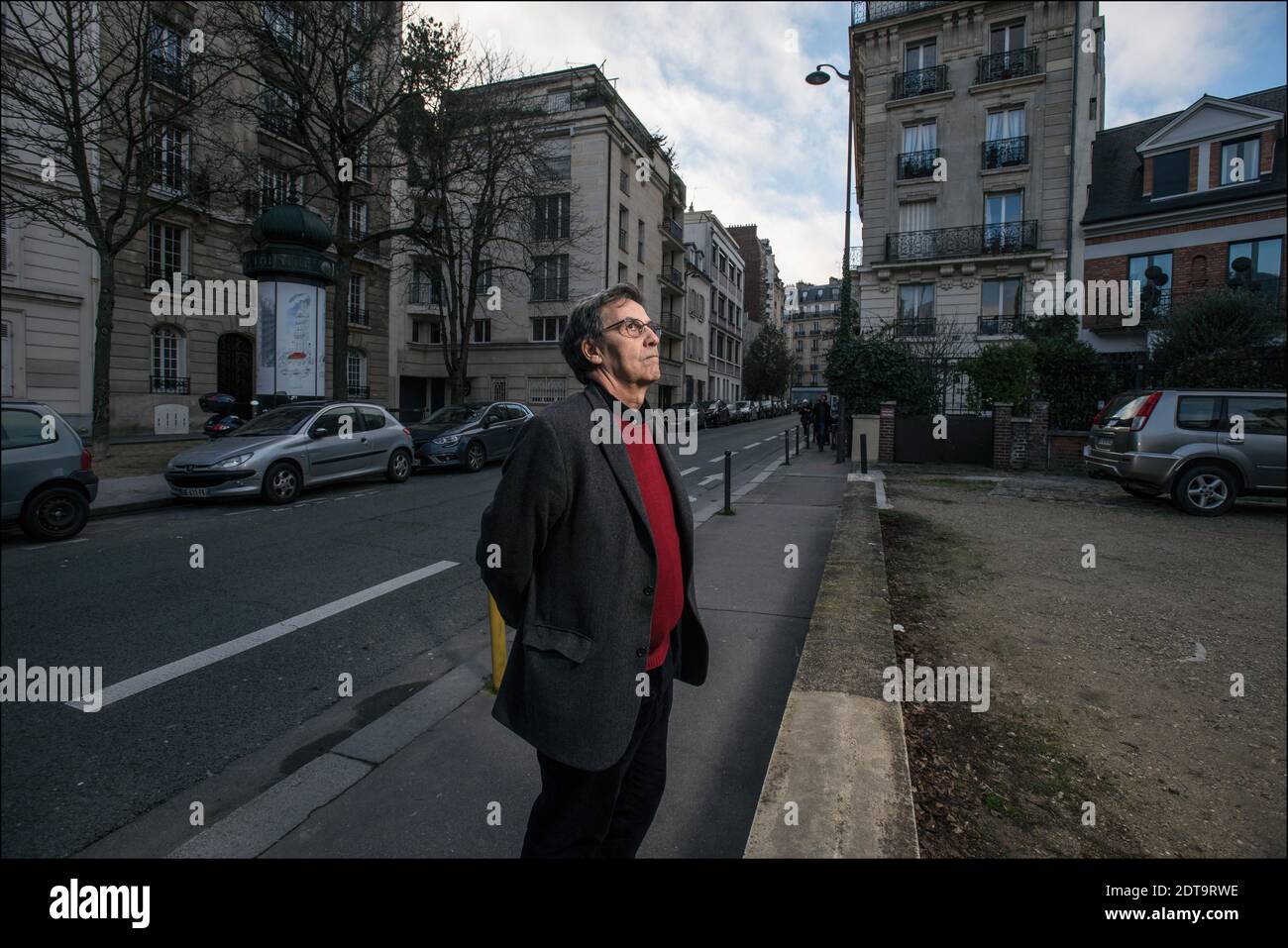 French historian Emmanuel Todd during photos session in Paris, France