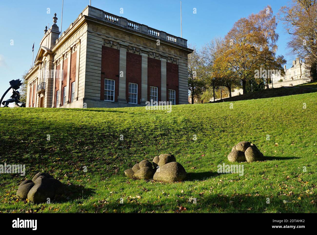 The Usher Gallery, A Grade 2 listed building that is scheduled for closure in Temple Gardens on Lindum Rd. Stock Photo