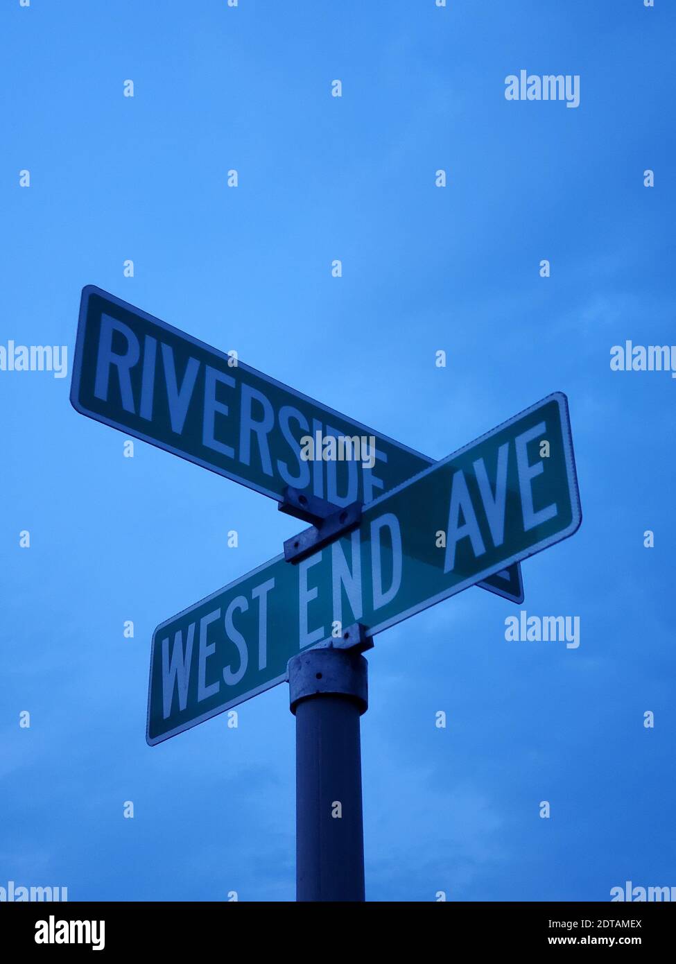 Street Corner Directional Sign High Resolution Stock Photography and