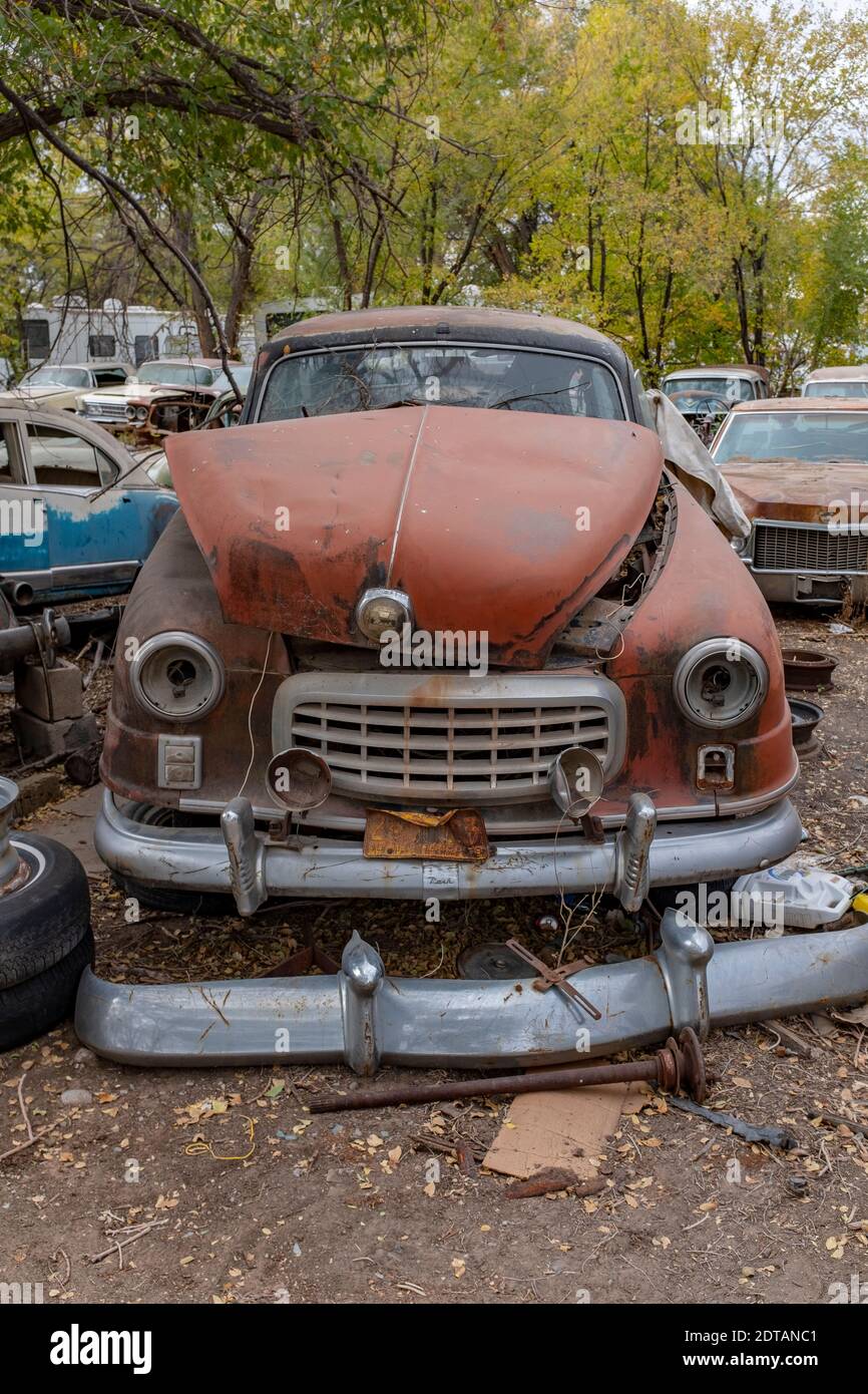 liquidation of an Albuquerque, New Mexico auto junkyard Stock Photo Alamy
