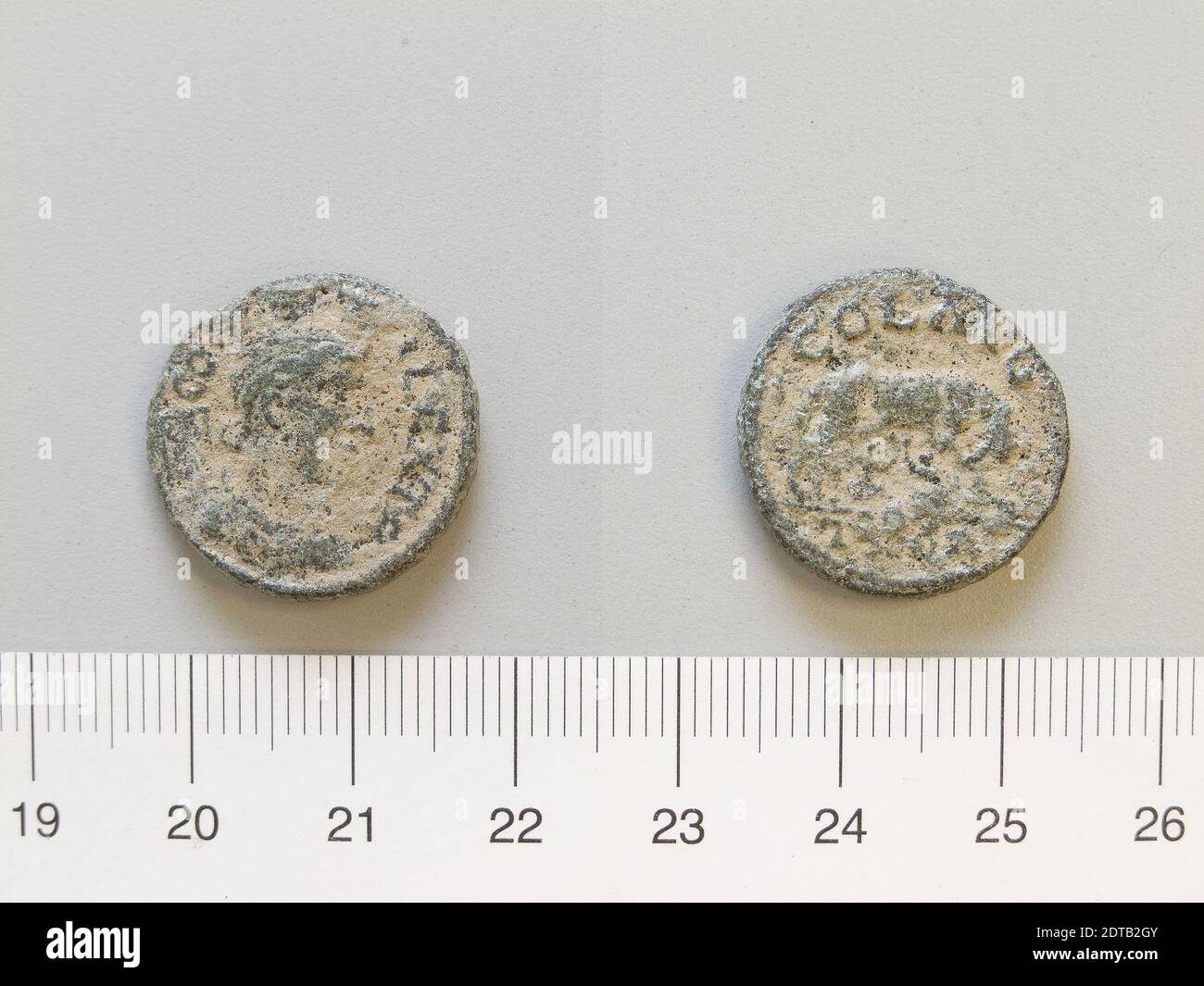 Mint: Alexandria Troas, Coin from Alexandria Troas, 3rd–2nd century B.C., Copper, 7.17 g, 12:00, 20.4 mm, Made in Alexandria Troas, Greek, 3rd–2nd century B.C., Numismatics Stock Photo