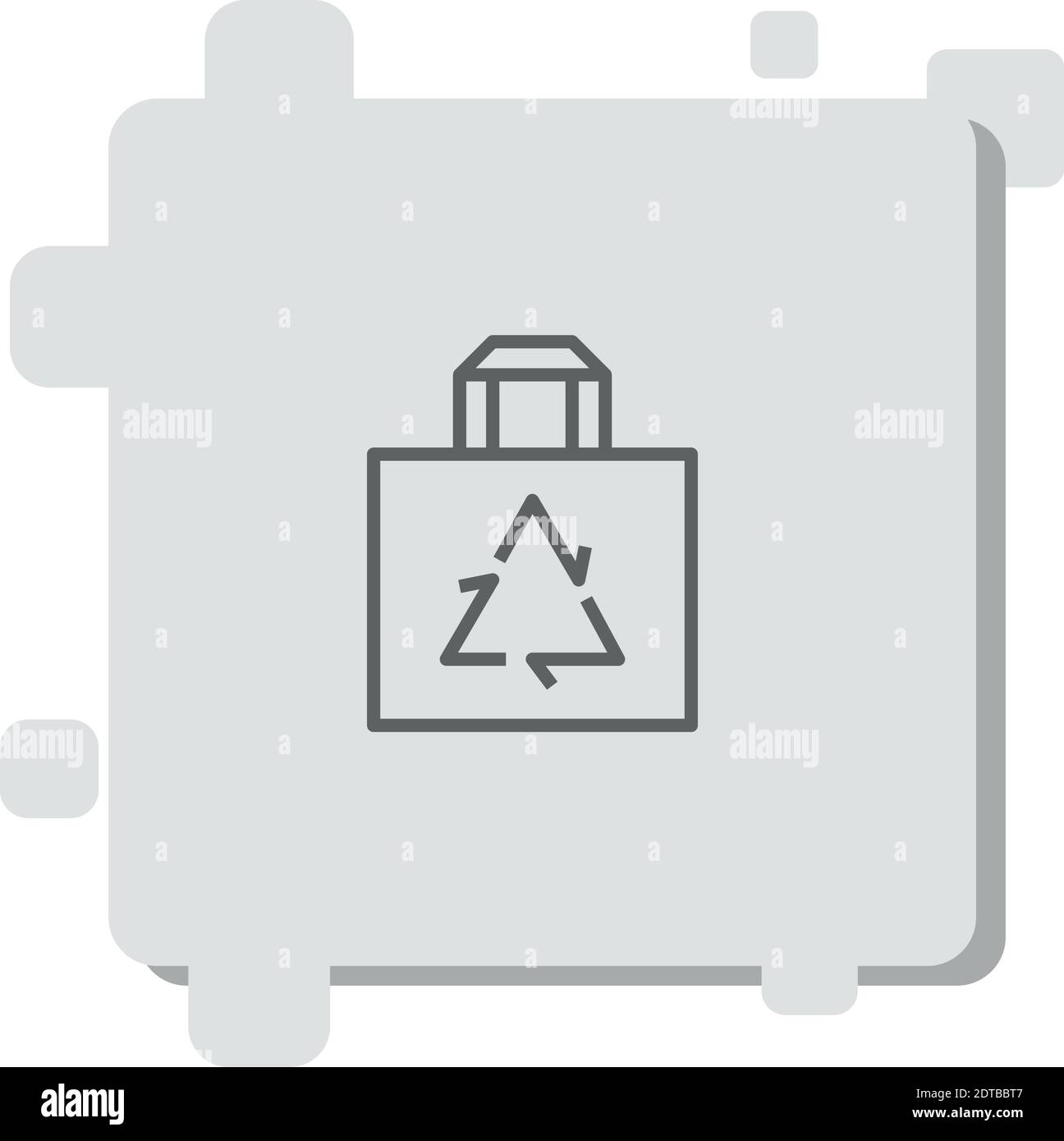 recycle bag vector icon modern simple vector illustration Stock Vector ...