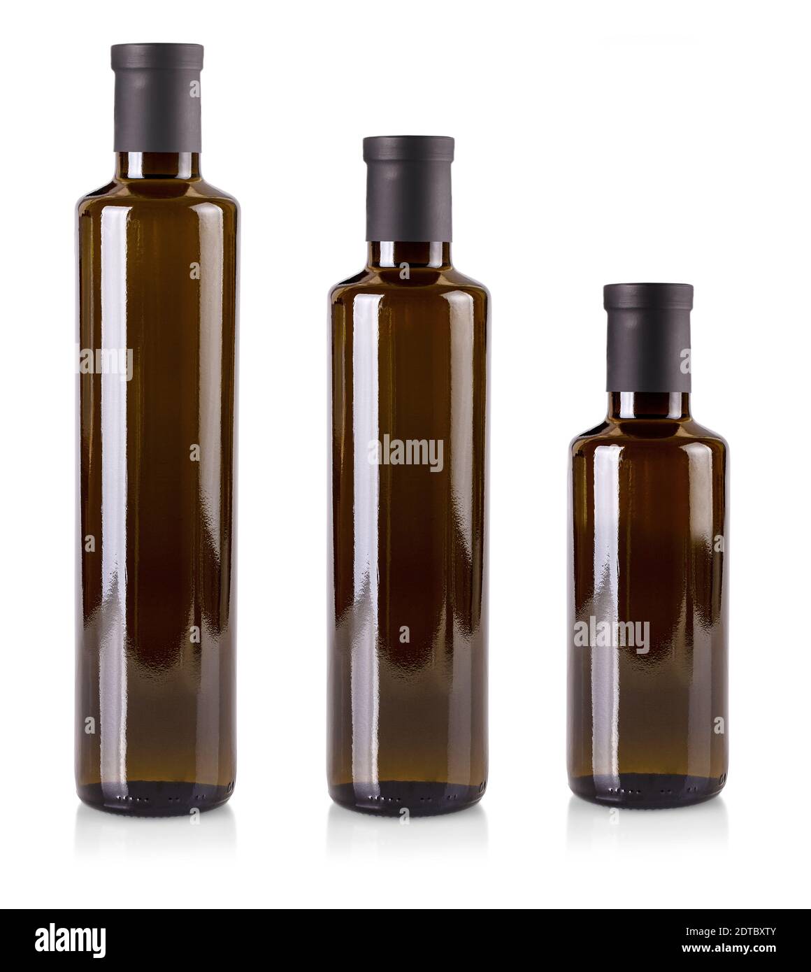 Set of olive oil bottles isolated on white background Stock Photo Alamy