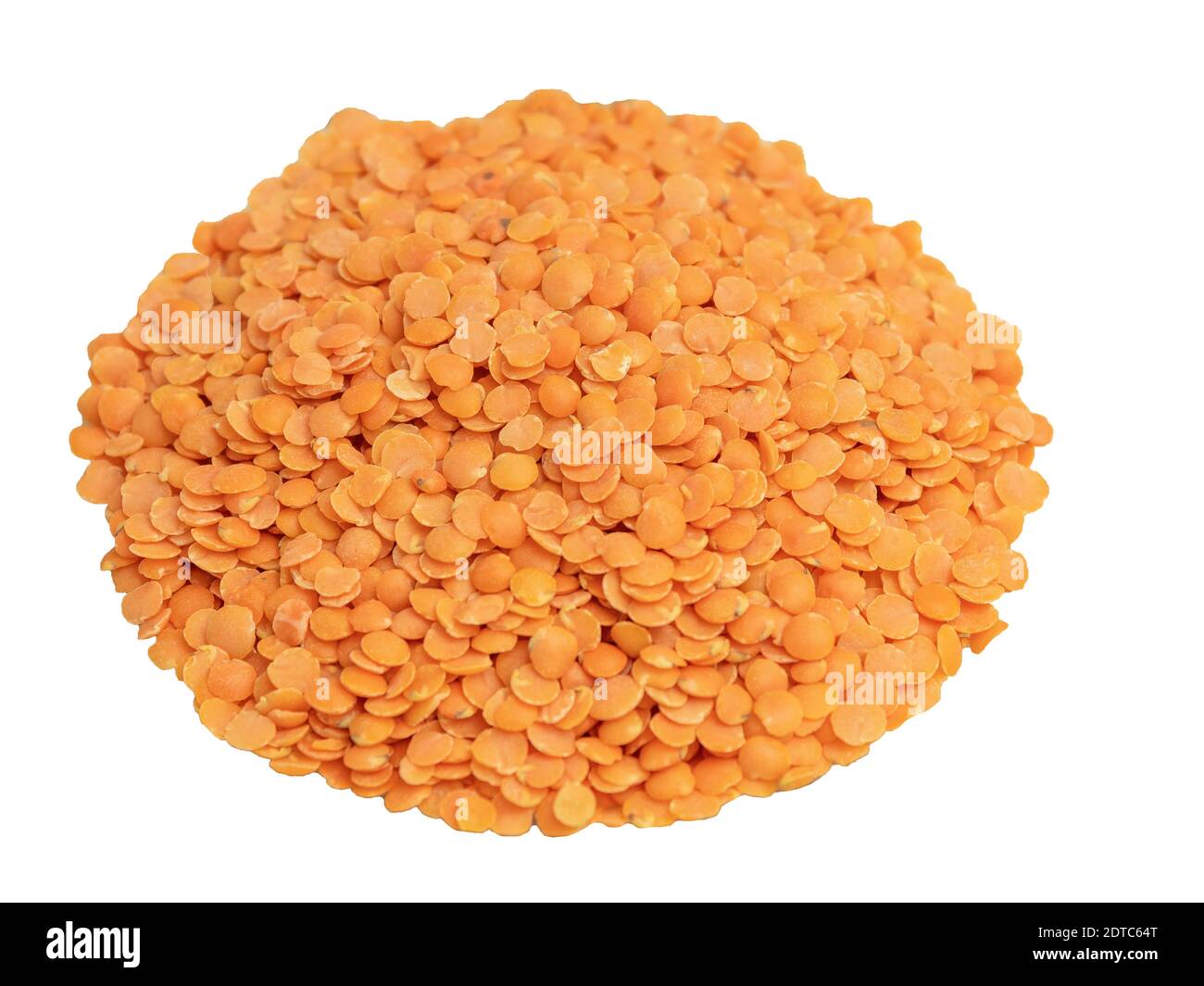 Orange lentils on a white background isolate Stock Photo Alamy
