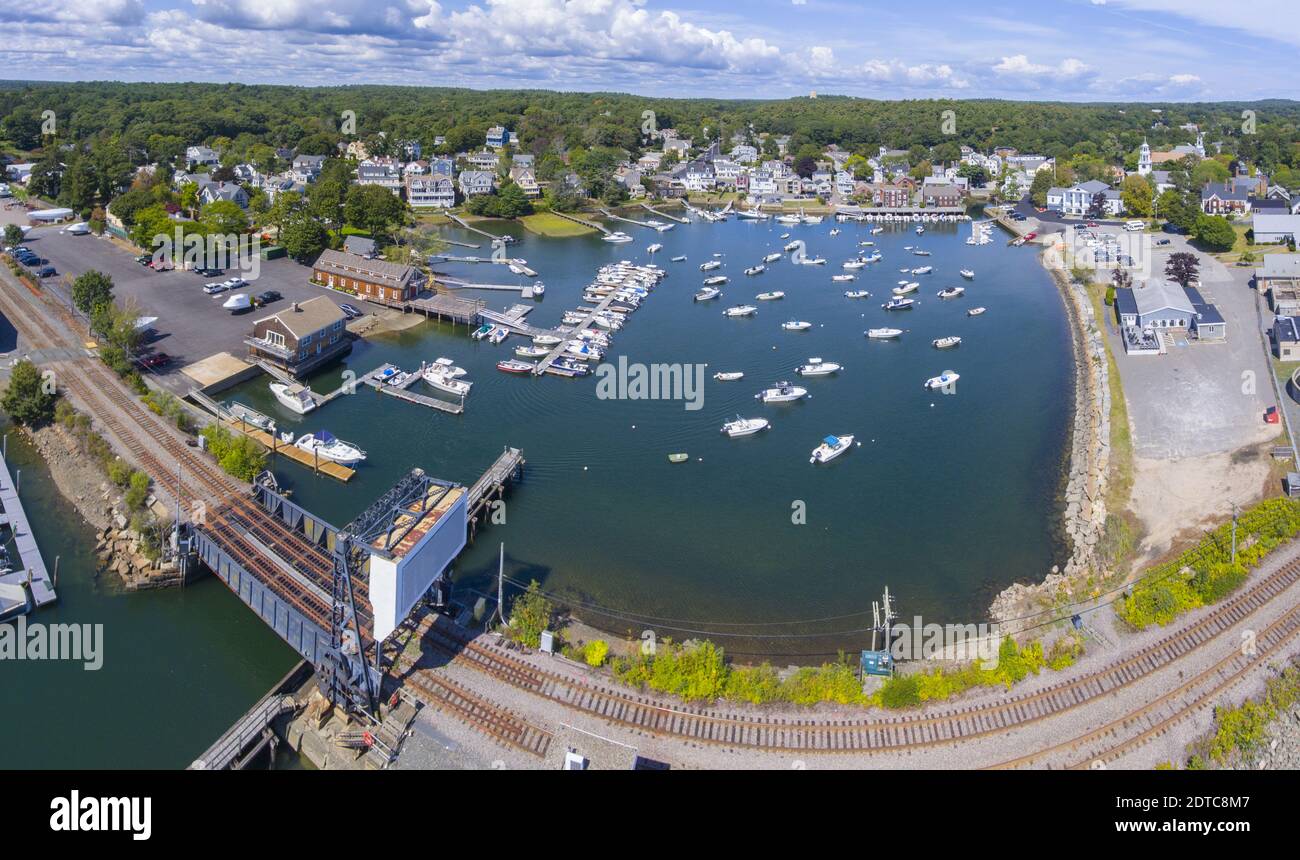 Manchester Marine and harbor panorama aerial view, Manchester by the
