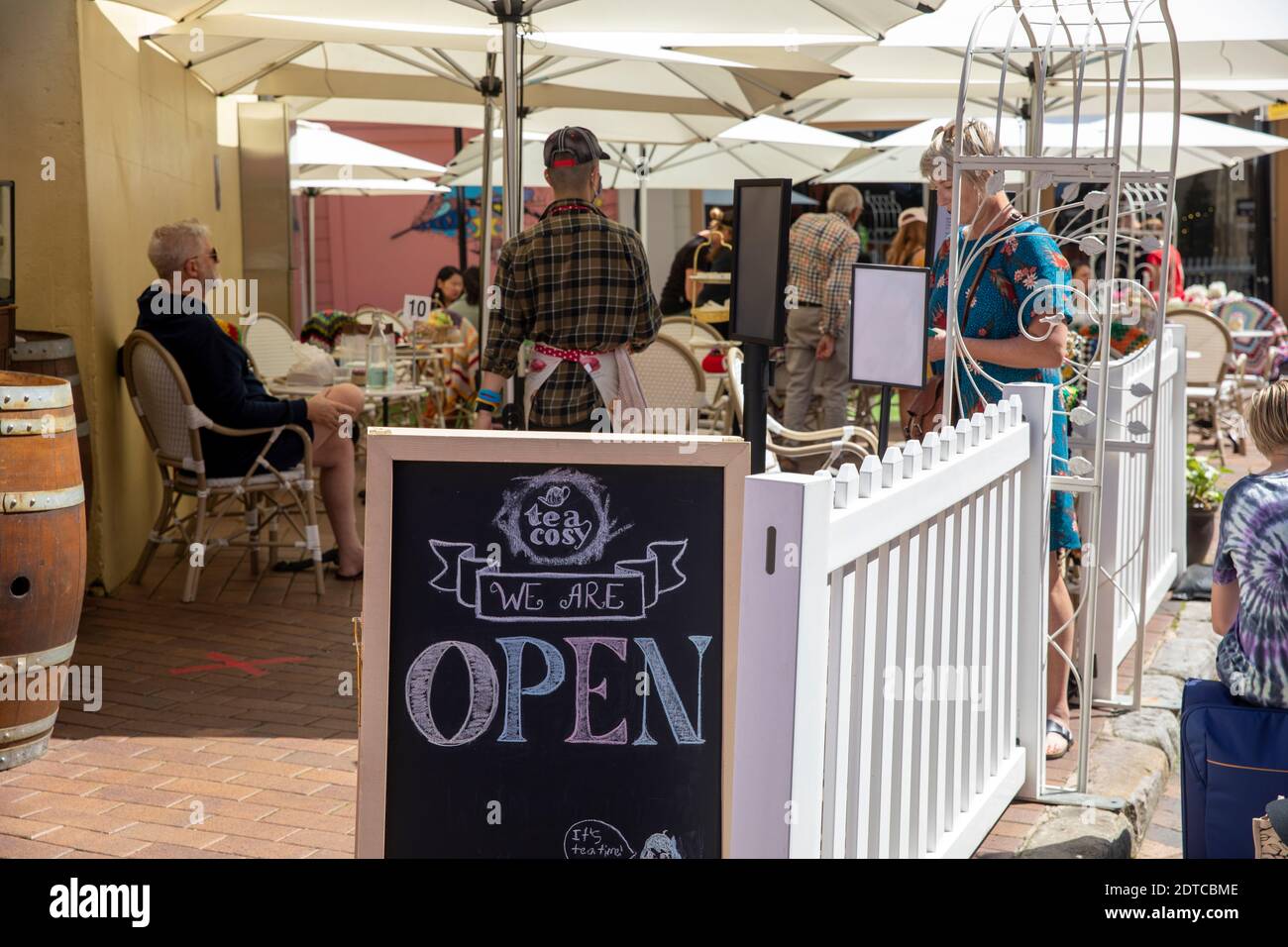 The Rocks historic area of Sydney and The Tea Cosy tea and coffee shop
