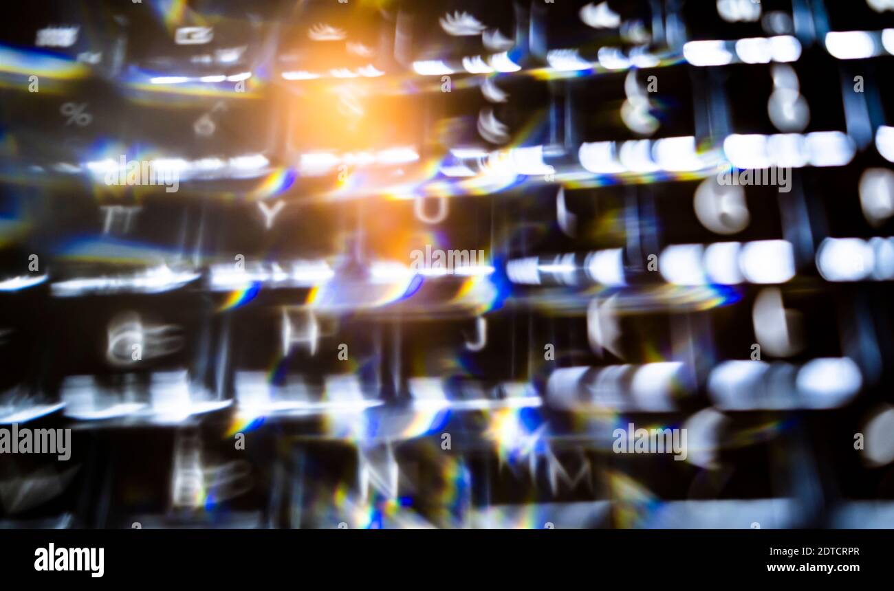 Abstract red and orange lights Stock Photo