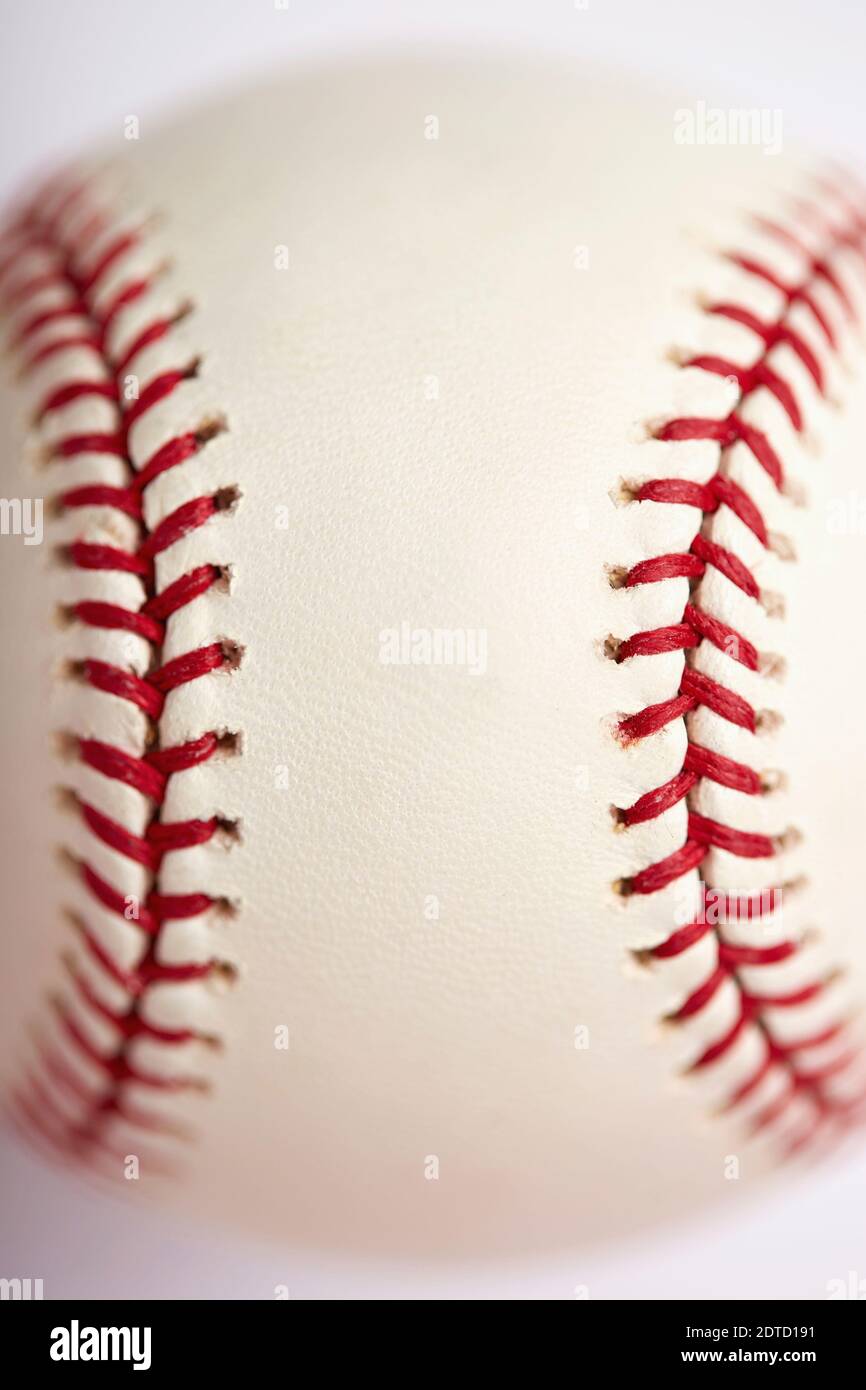 Close up of baseball Stock Photo