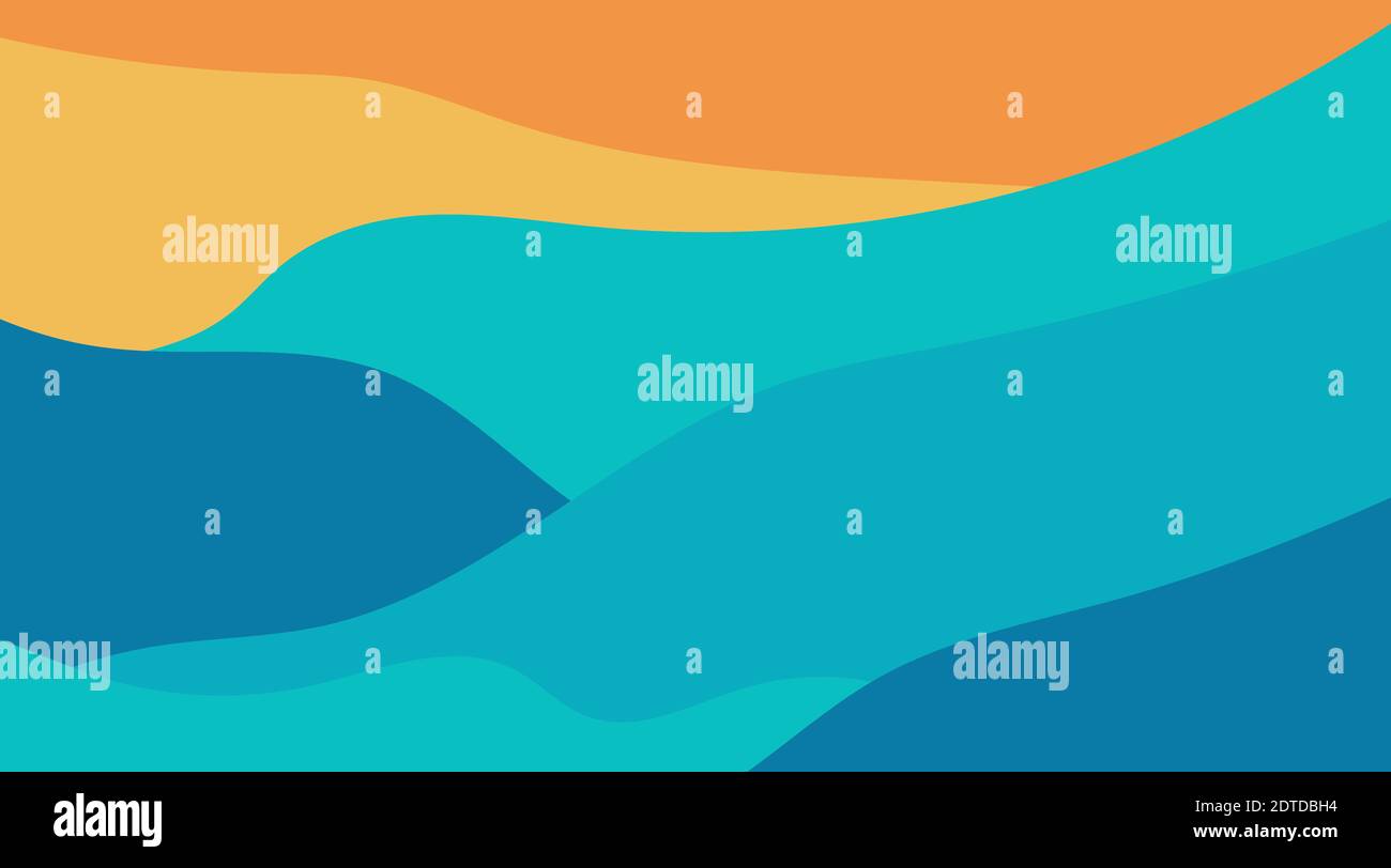 abstract mountains landscape design illustration. vector background in eps 10 Stock Vector