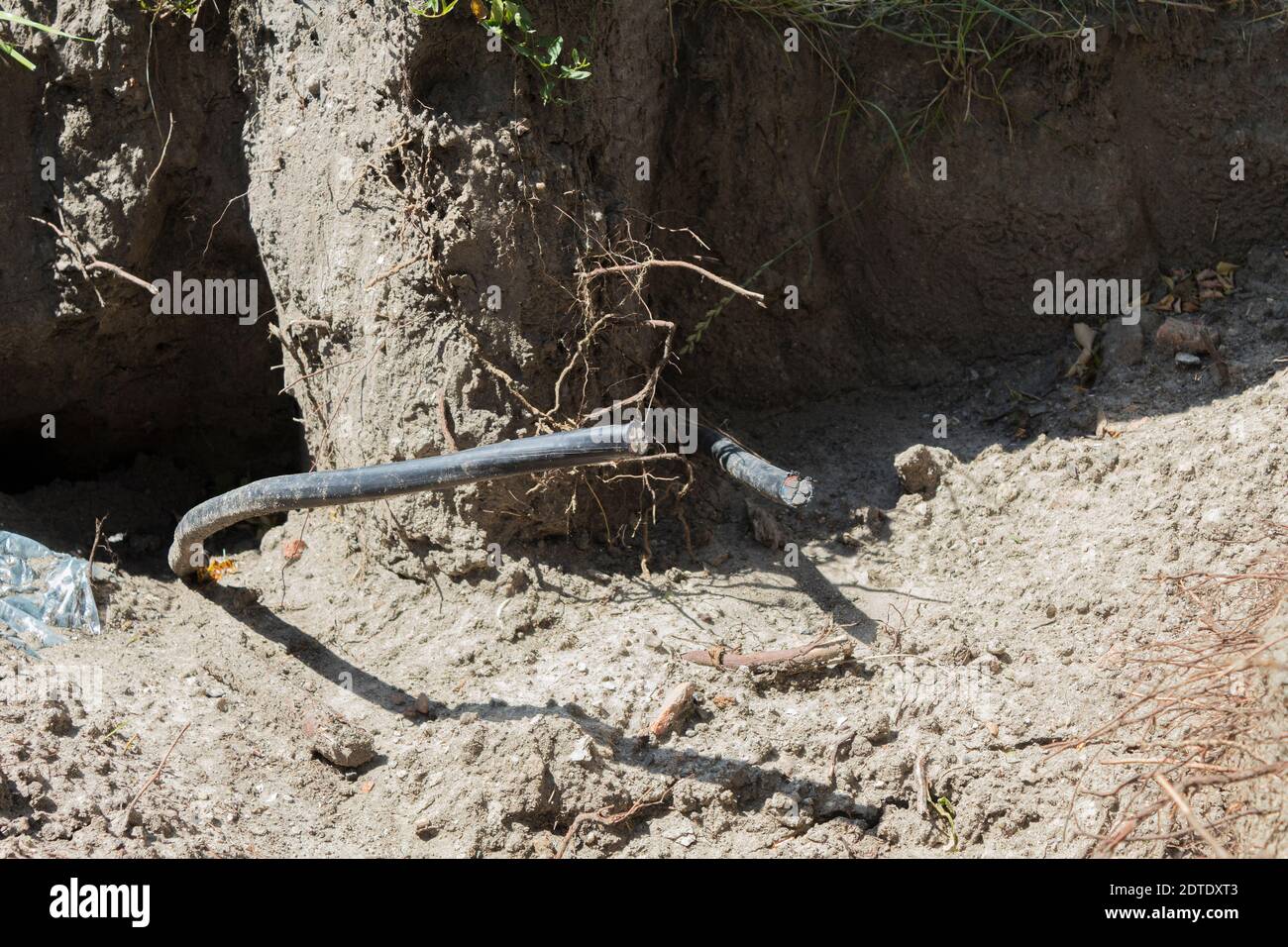 High voltage underground power cable hires stock photography and