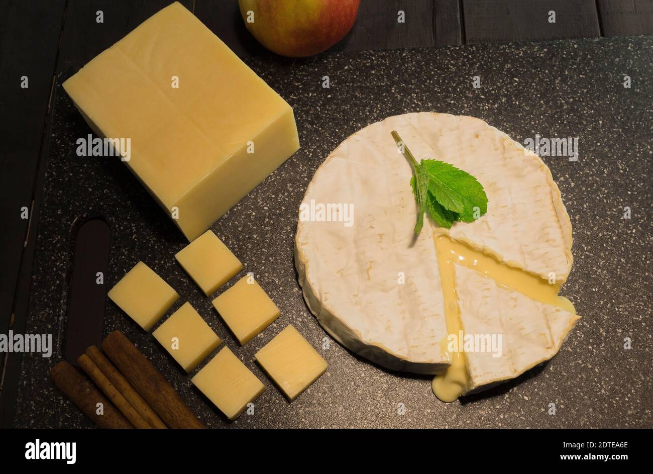 The process of making sandwiches. Ingredients for sandwiches, cheeses