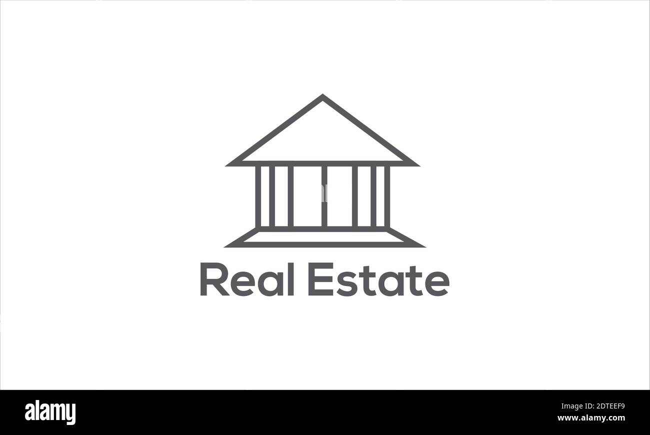 Real Estate logo design and vector template. Housing , home