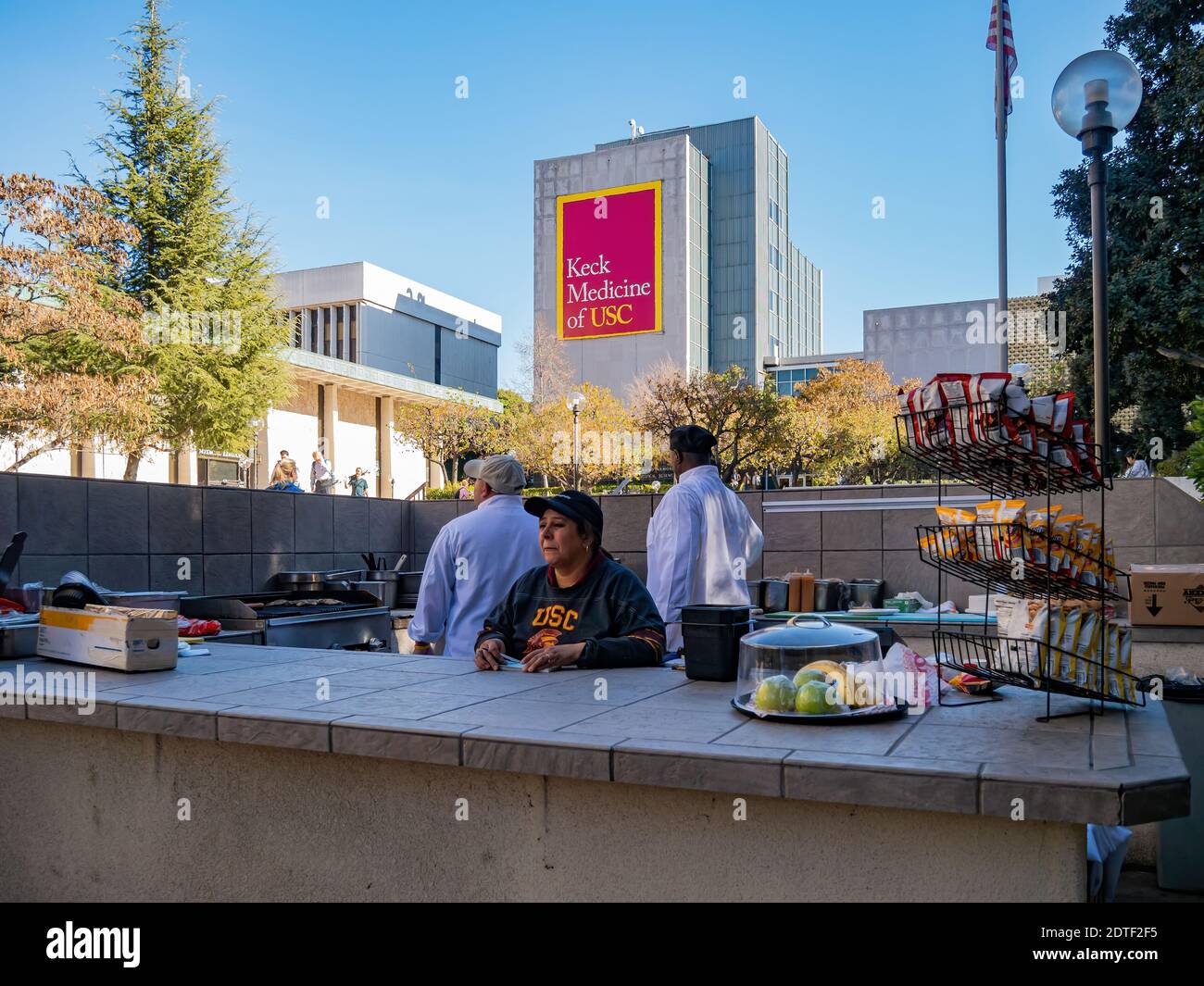 Los Angeles, JAN 18, 2013 - Food court of Health Sciences Campus Stock Photo
