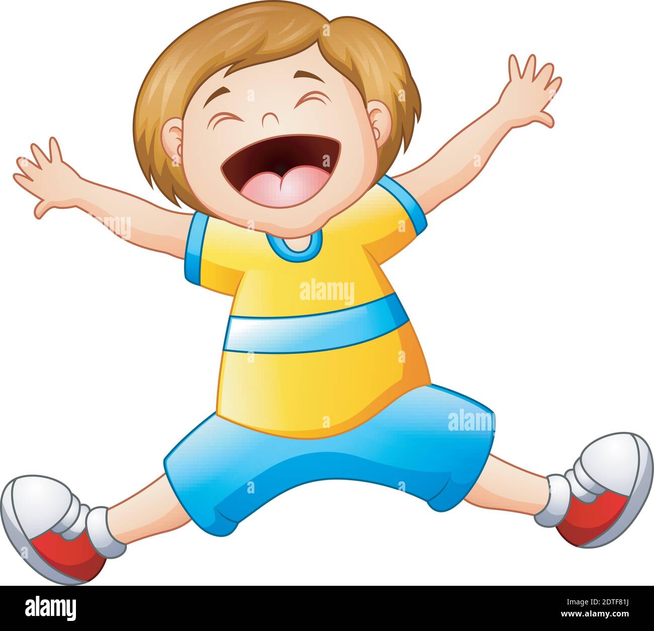 Happy Boy Cartoon Stock Vector Art Illustration Vector 447x740