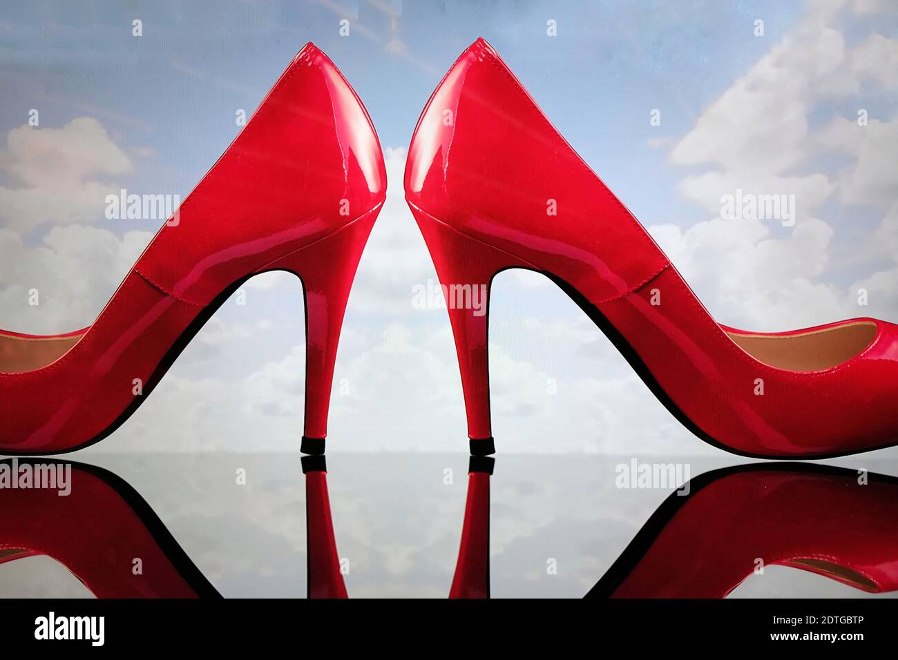 Red stiletto high heels hi-res stock photography and images - Alamy