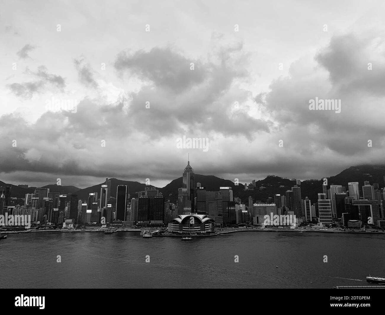 Hong kong high rise buildings Black and White Stock Photos & Images - Alamy
