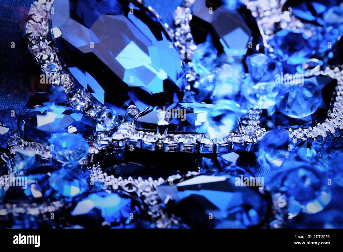 Precious Cobalt Blue Gems Stock Photo Alamy