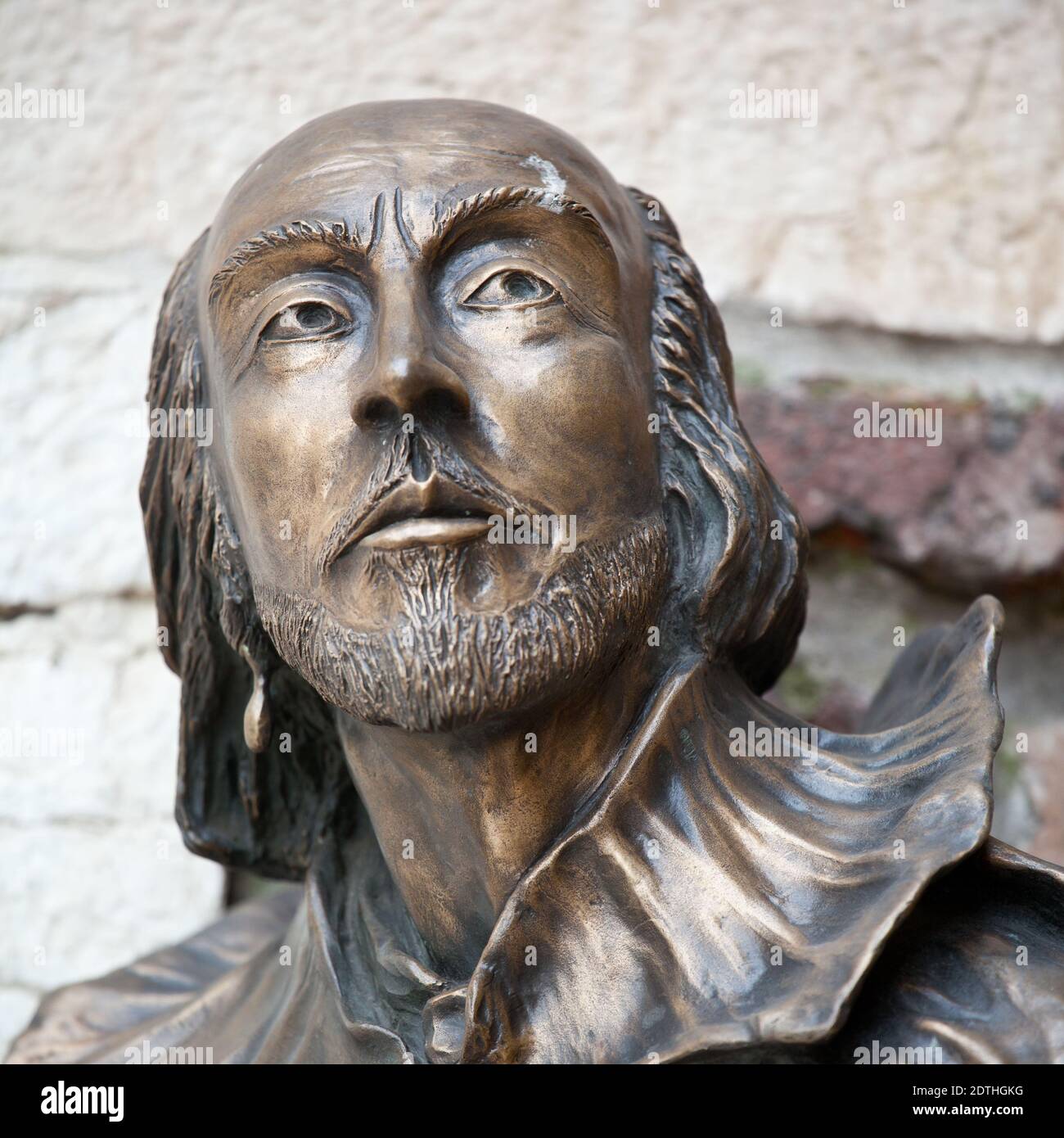William Shakespeare statue in Verona, Italy Stock Photo