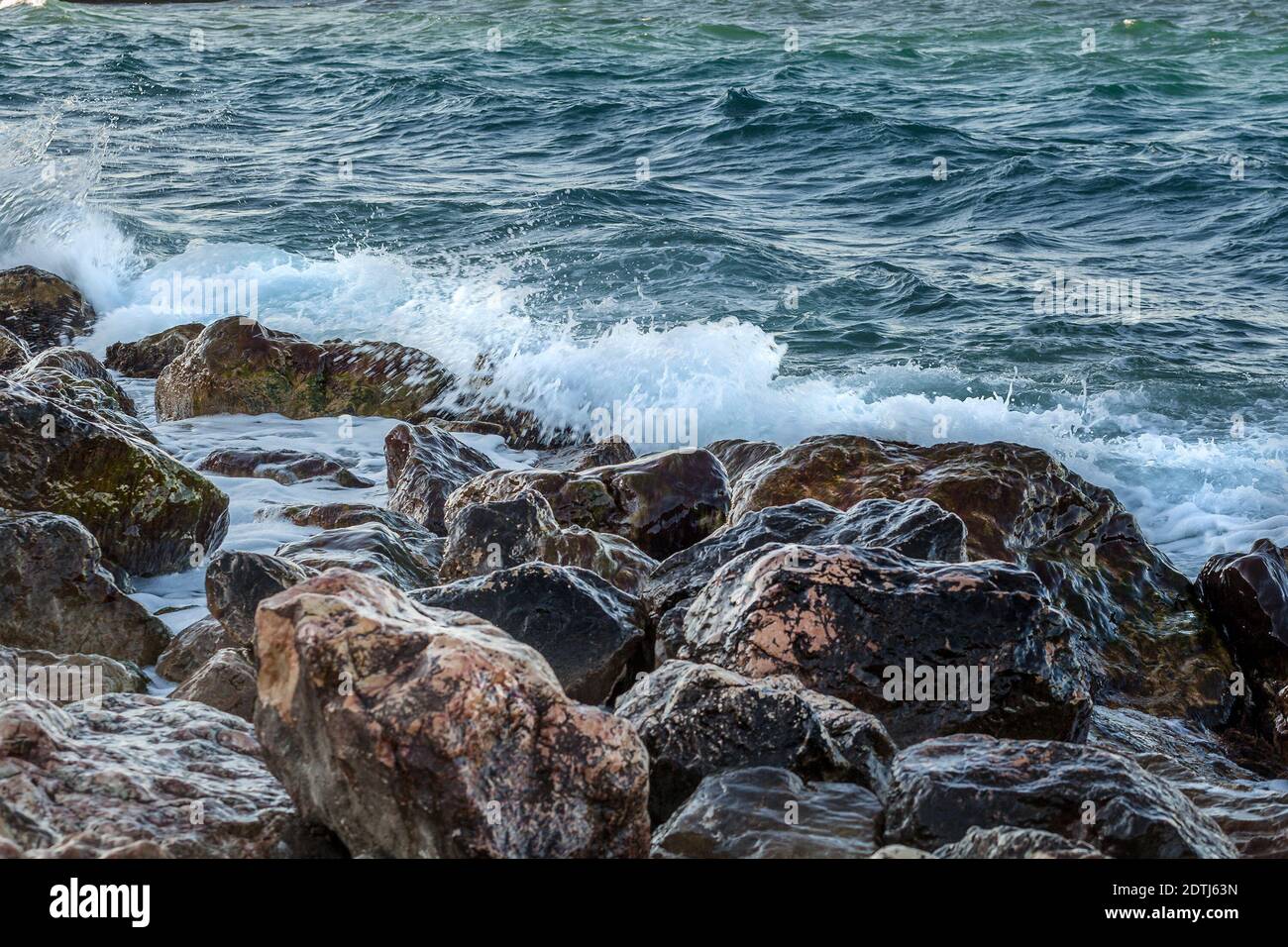 Closeup sea waves splashing sandy hi-res stock photography and images ...