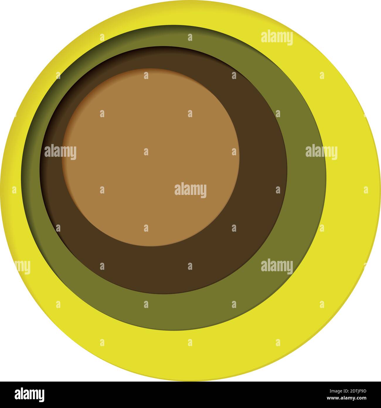 Round palette of four colors on a white background - Vector illustration Stock Vector